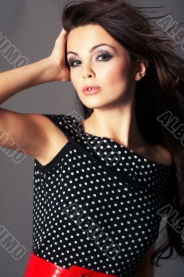 Woman with Long Brown Hair