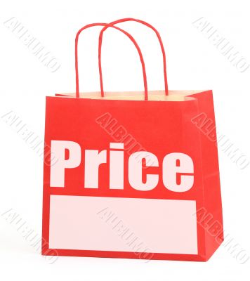 Shopping bag with copy space
