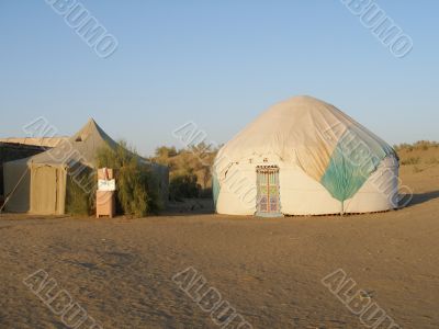 Yurts in Uzbekistan