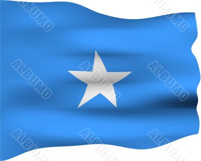 3D Flag of Somalia