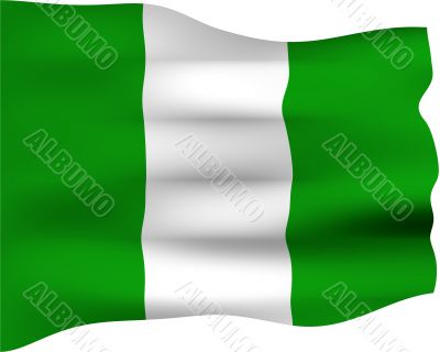 3D Flag of Nigeria