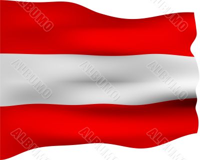 3D Flag of Austria
