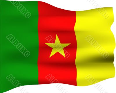 3D Flag of Cameroon