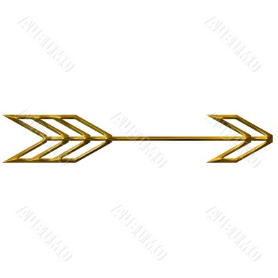 3D Golden Arrow