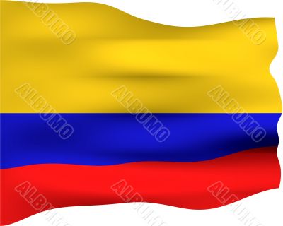 3D Flag of Colombia