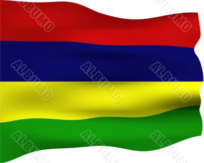 3D Flag of Mauritius