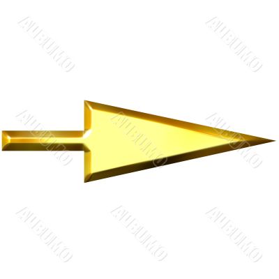 3D Golden Arrow