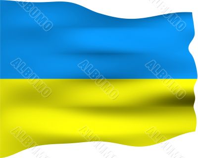 3D Flag of Ukraine