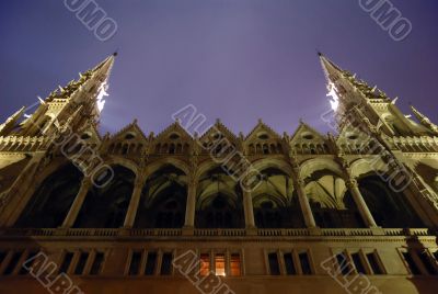 Night Parliament, Budapest, Hungary