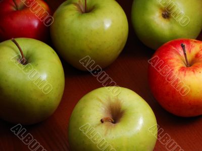 Colored apples