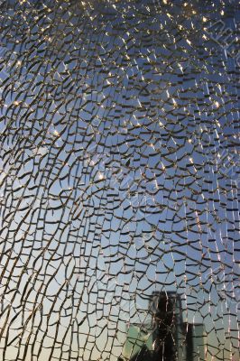 Crashed window Crashed window