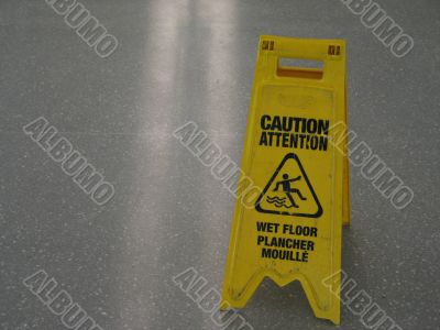 slippery sign