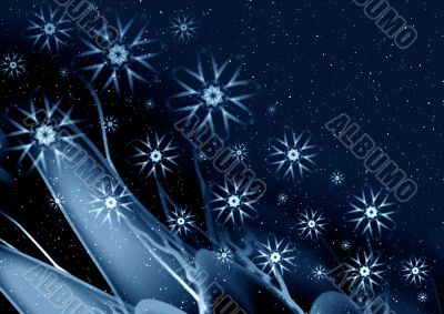 Winter abstract Winter abstract