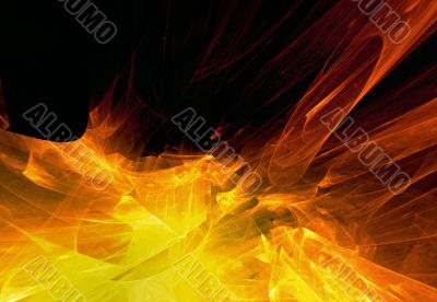 Abstraction fiery background