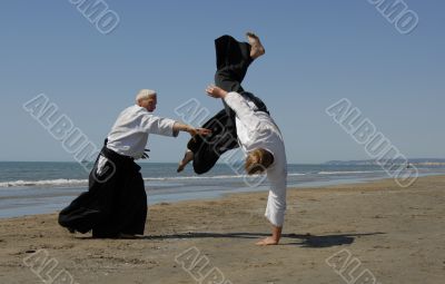 aikido on the beach