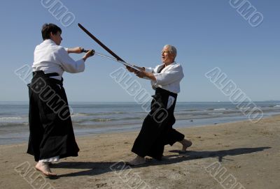 aikido on the beach