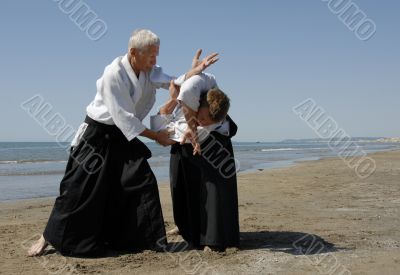 aikido on the beach