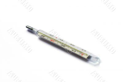medicine thermometer isolated on white