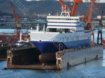 Ship in dock