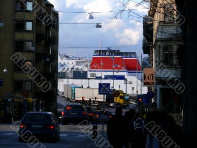 Ship In City