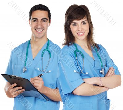 couple of young doctors