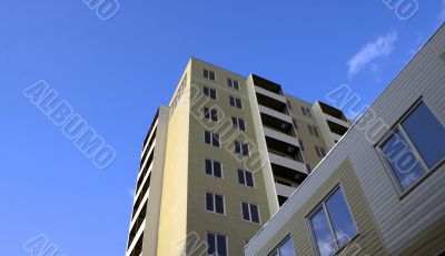 Building and the sky.