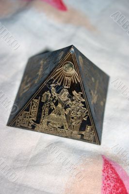 Small Egyptian pyramid.