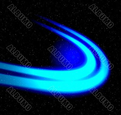 Blue neon abstract Blue neon abstract