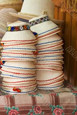 Stack of Romanian hats