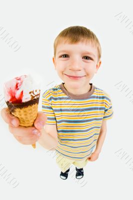 Boy and ice-cream Boy and ice-cream