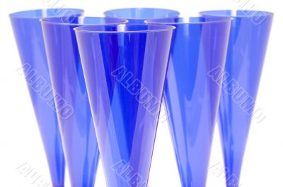 plastic beaker on white