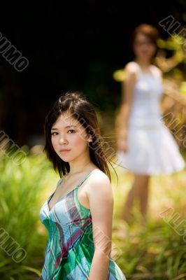 young asian girls outdoor young asian girls outdoor