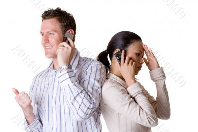 talking over the phone