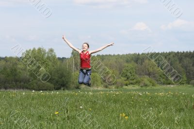 Jumping girl Jumping girl