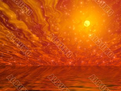 Misstical sunset. Misstical sunset.