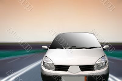 Car on the highway