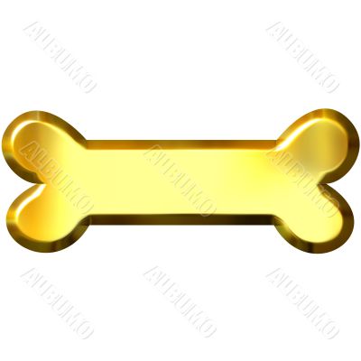 3D Golden Bone