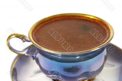isolated cup of black  coffee