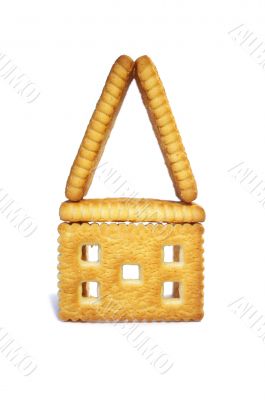 House from cookies isolated