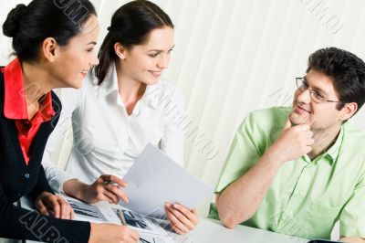 Friendly conversation