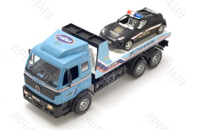 truck and car