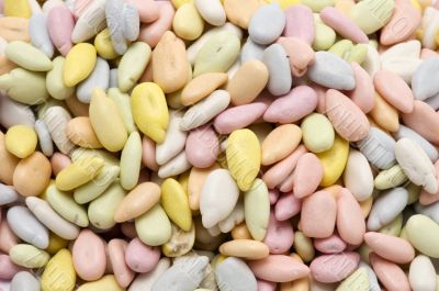 colored seed close up