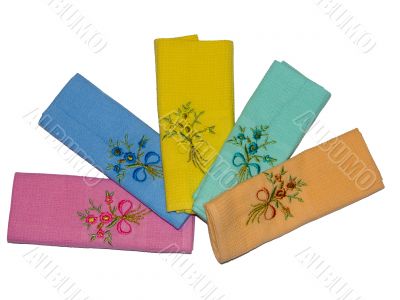 kitchen towels on a white background kitchen towels on a white background