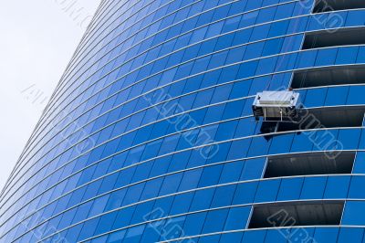 Window washer at work