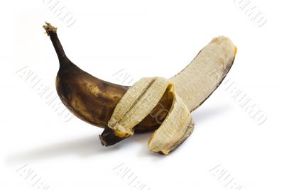 Peeled rotten banana Peeled rotten banana