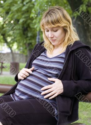 Beautiful pregnant woman