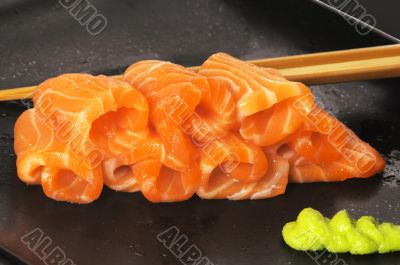 salmon sushi