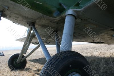 Undercarriage of airplane
