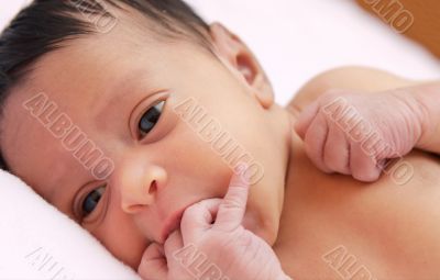 Adorable baby newborn