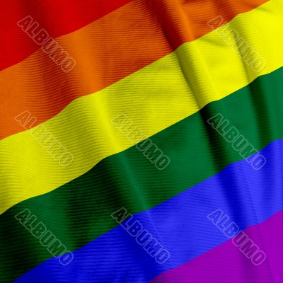 Rainbow Flag Closeup